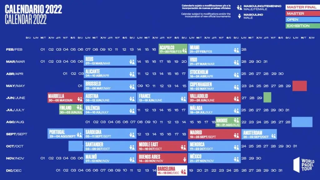 World Padel Tour Kalender 2022 | Var man kan se Padel Tour | Se World Padel Tour | World Padel Tour Streaming | Premier Padel Argentina P1